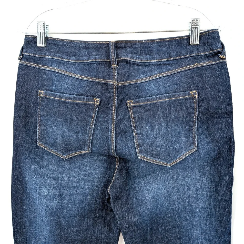 Signature Studio Maddie Ankle Skinny Jeans Size 8 Dark Wash Stretch‎ Minimalist